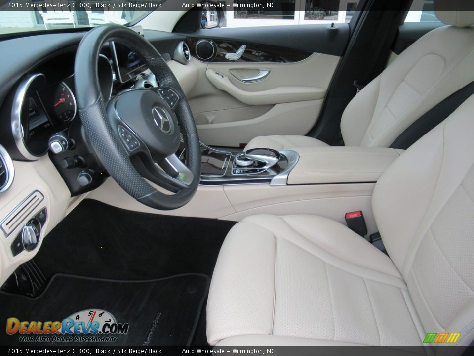 2015 Mercedes-Benz C 300 Black / Silk Beige/Black Photo #11