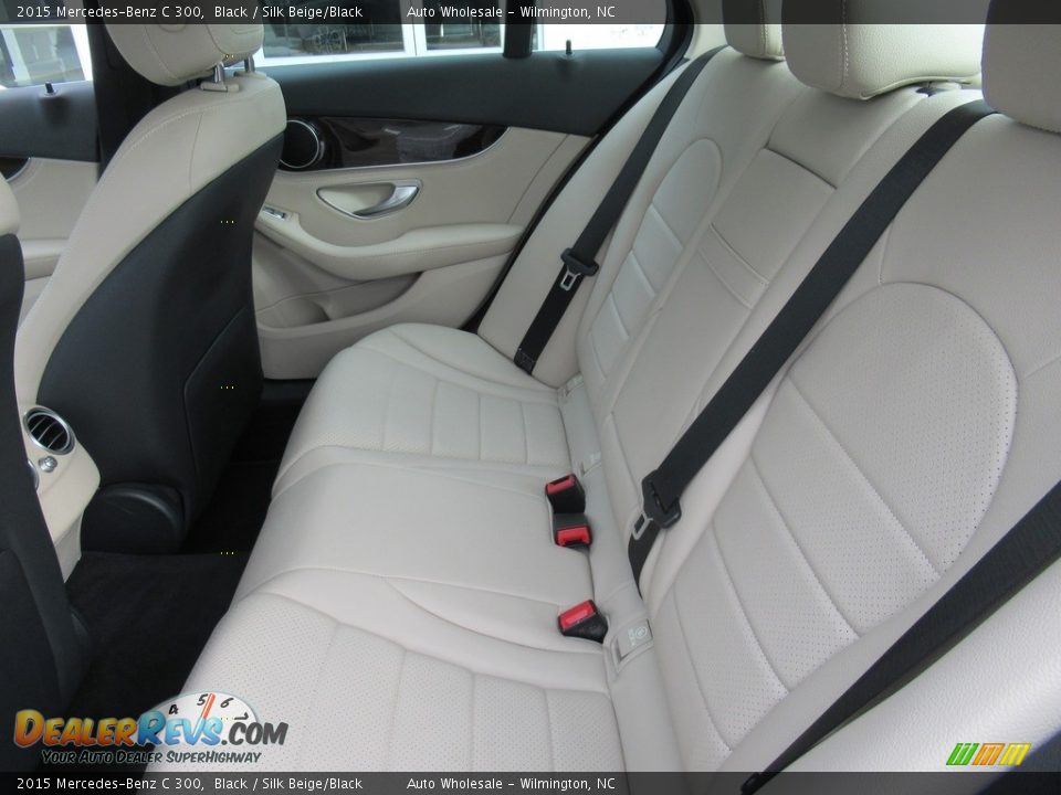 2015 Mercedes-Benz C 300 Black / Silk Beige/Black Photo #12