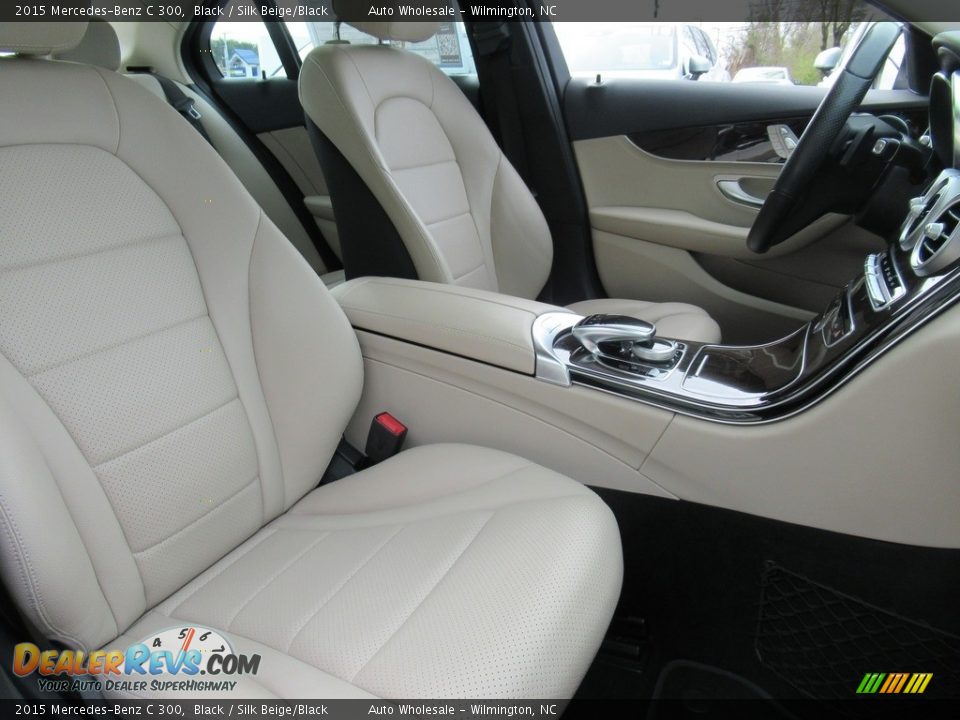 2015 Mercedes-Benz C 300 Black / Silk Beige/Black Photo #13