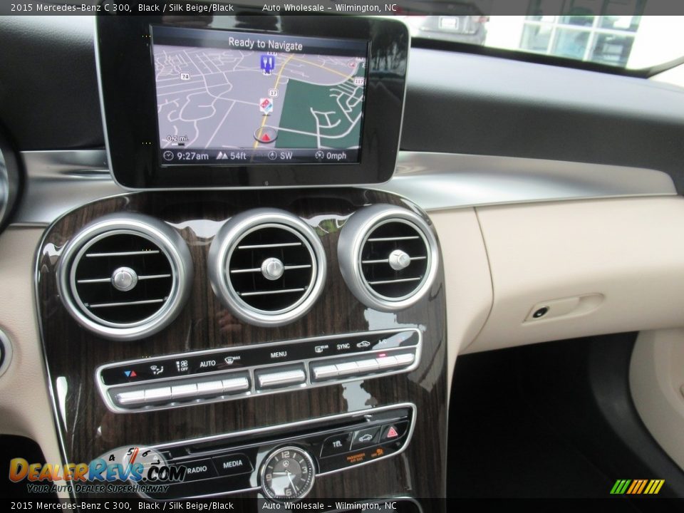 2015 Mercedes-Benz C 300 Black / Silk Beige/Black Photo #17