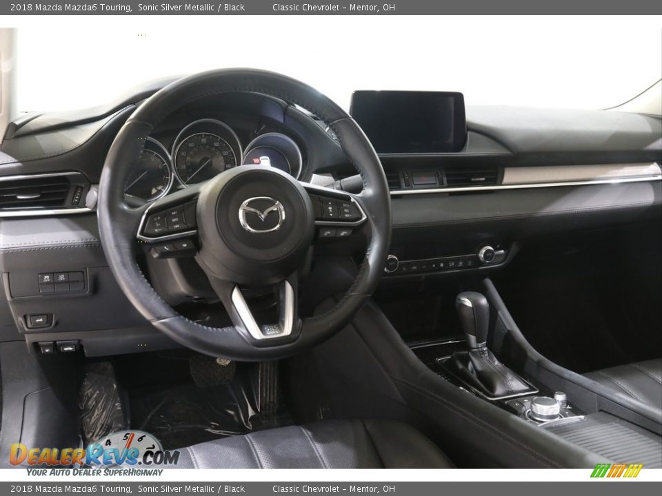 2018 Mazda Mazda6 Touring Sonic Silver Metallic / Black Photo #6