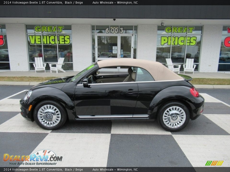 2014 Volkswagen Beetle 1.8T Convertible Black / Beige Photo #1