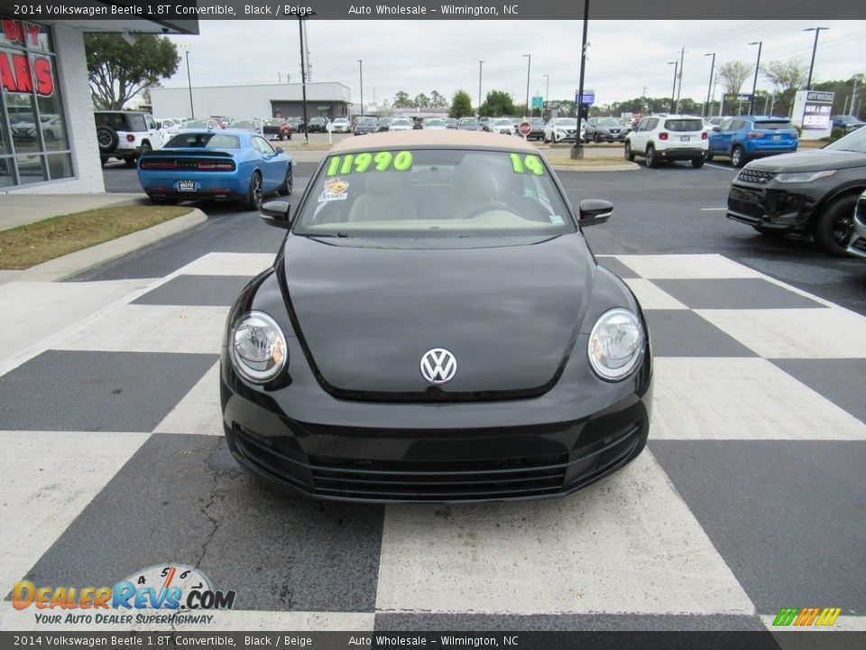 2014 Volkswagen Beetle 1.8T Convertible Black / Beige Photo #2