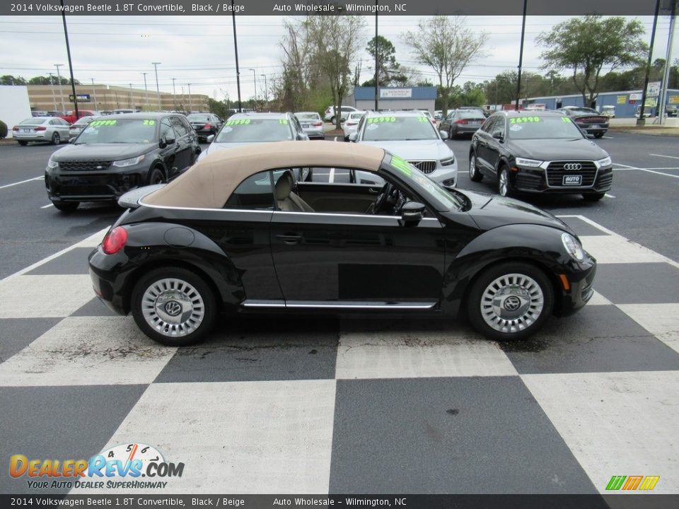 2014 Volkswagen Beetle 1.8T Convertible Black / Beige Photo #3