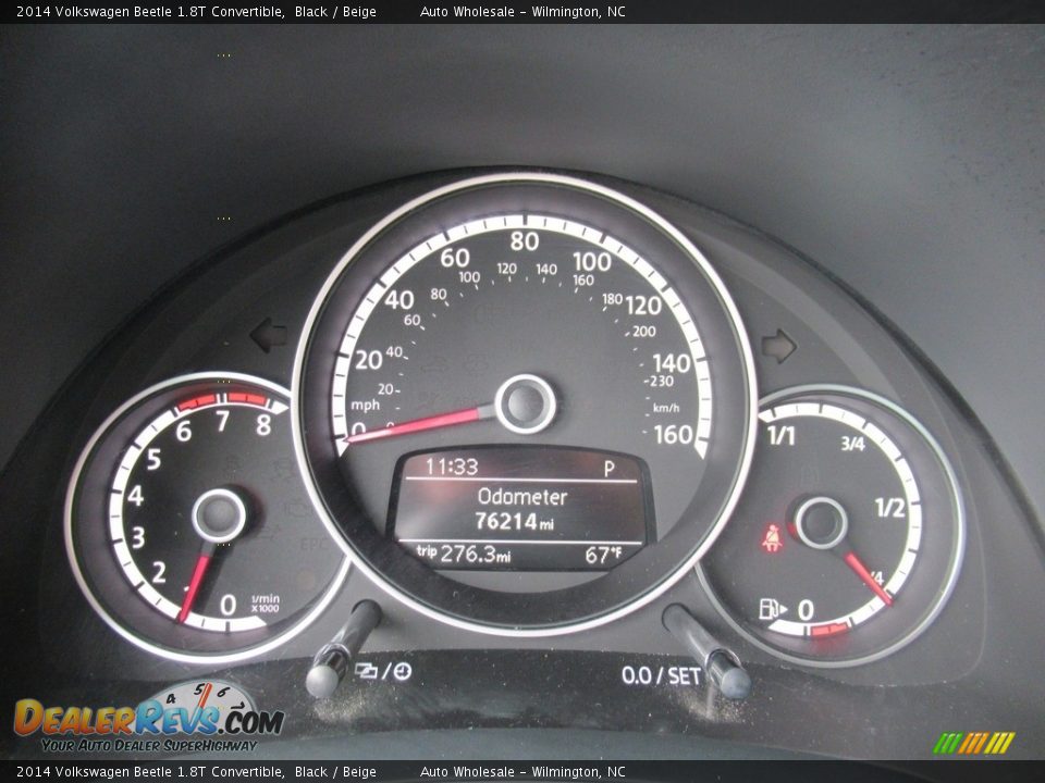 2014 Volkswagen Beetle 1.8T Convertible Black / Beige Photo #16