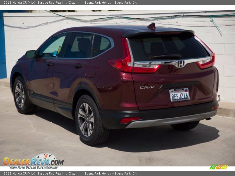 2018 Honda CR-V LX Basque Red Pearl II / Gray Photo #2
