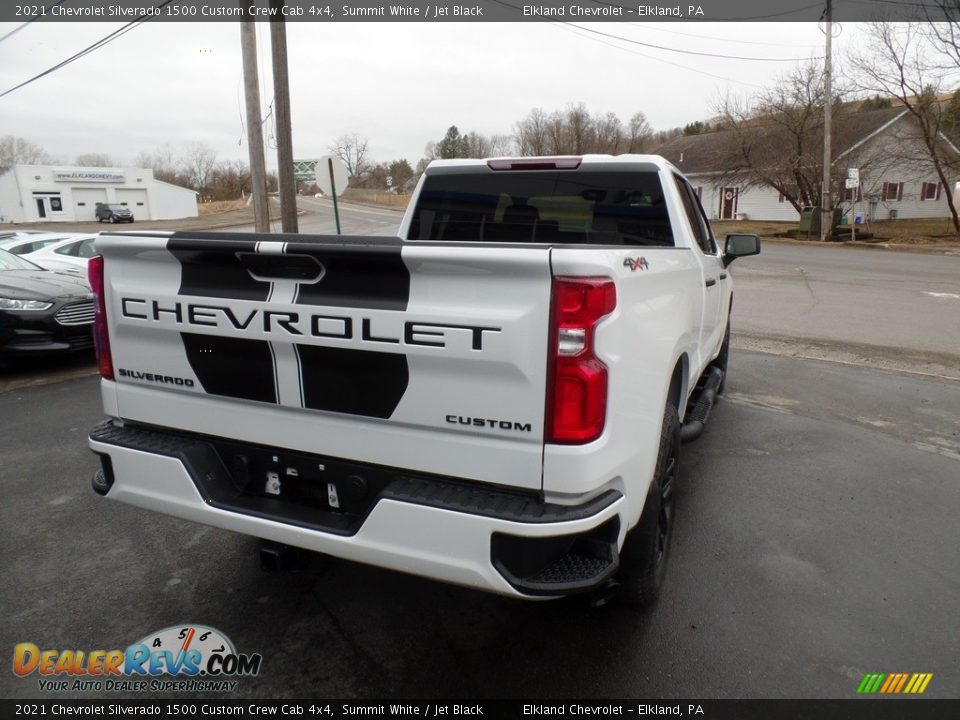 2021 Chevrolet Silverado 1500 Custom Crew Cab 4x4 Summit White / Jet Black Photo #9