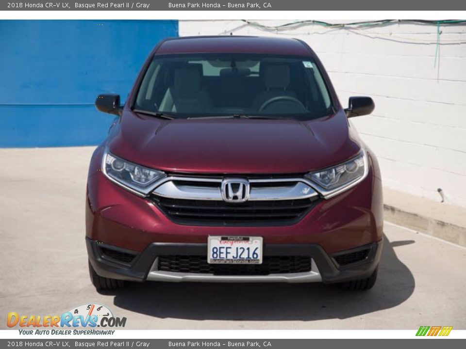 2018 Honda CR-V LX Basque Red Pearl II / Gray Photo #7