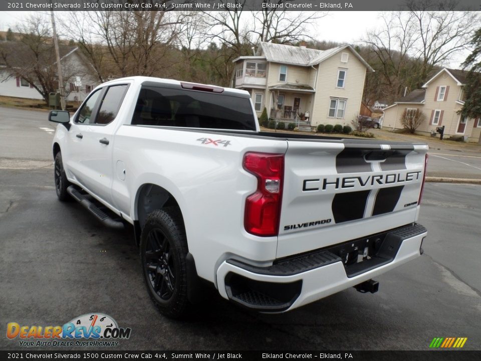 2021 Chevrolet Silverado 1500 Custom Crew Cab 4x4 Summit White / Jet Black Photo #11