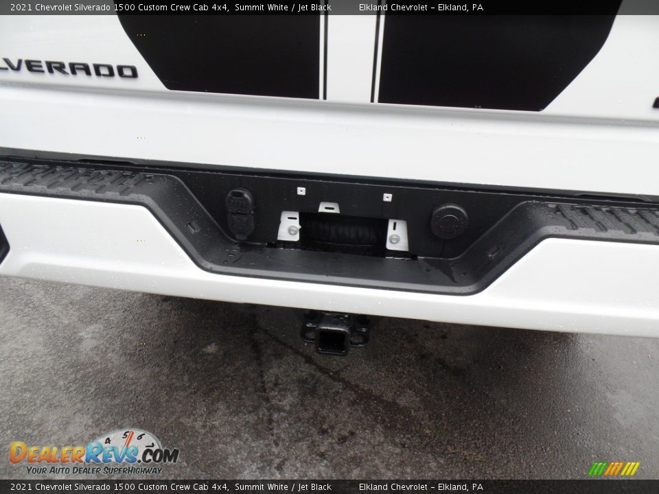 2021 Chevrolet Silverado 1500 Custom Crew Cab 4x4 Summit White / Jet Black Photo #14