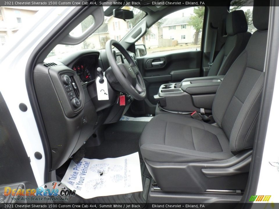 2021 Chevrolet Silverado 1500 Custom Crew Cab 4x4 Summit White / Jet Black Photo #23