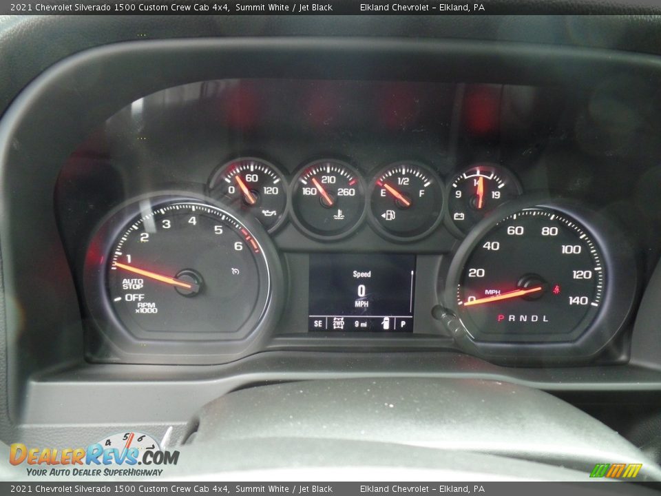 2021 Chevrolet Silverado 1500 Custom Crew Cab 4x4 Summit White / Jet Black Photo #28