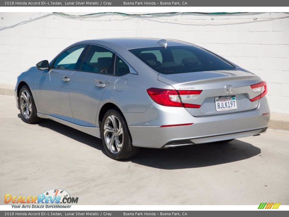 2018 Honda Accord EX-L Sedan Lunar Silver Metallic / Gray Photo #2