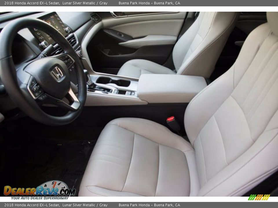 2018 Honda Accord EX-L Sedan Lunar Silver Metallic / Gray Photo #3