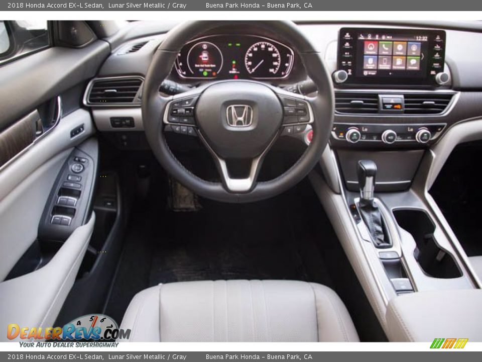 2018 Honda Accord EX-L Sedan Lunar Silver Metallic / Gray Photo #5