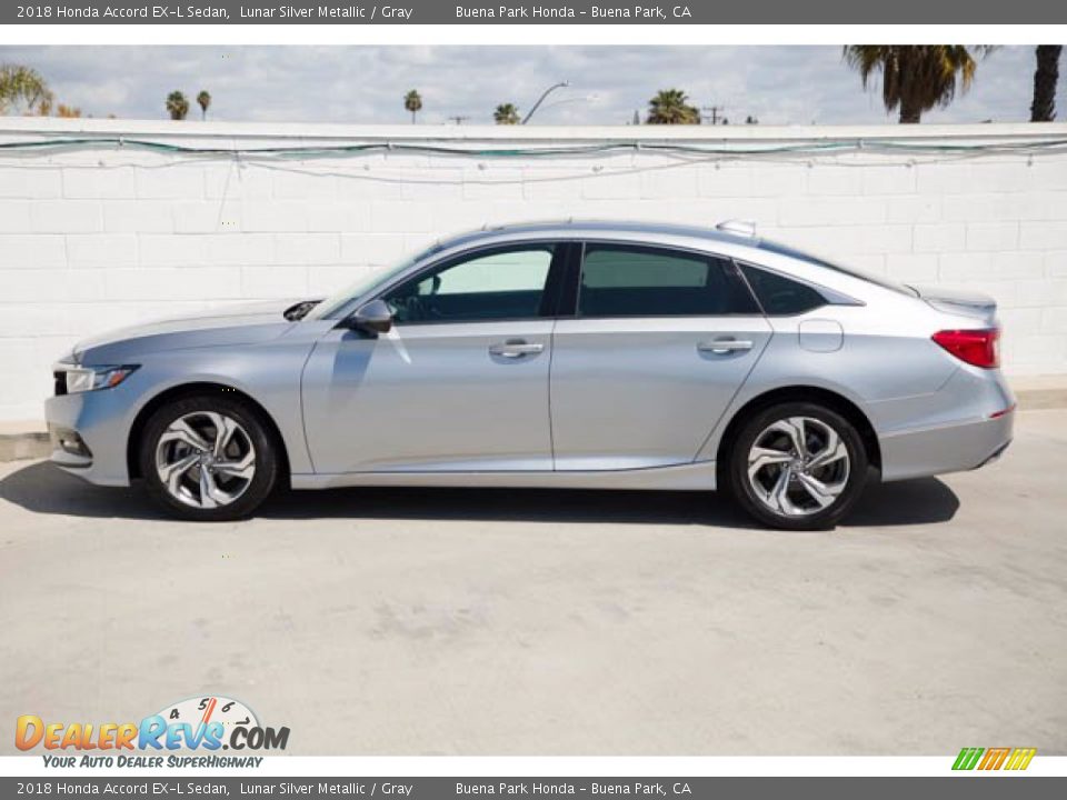 2018 Honda Accord EX-L Sedan Lunar Silver Metallic / Gray Photo #8