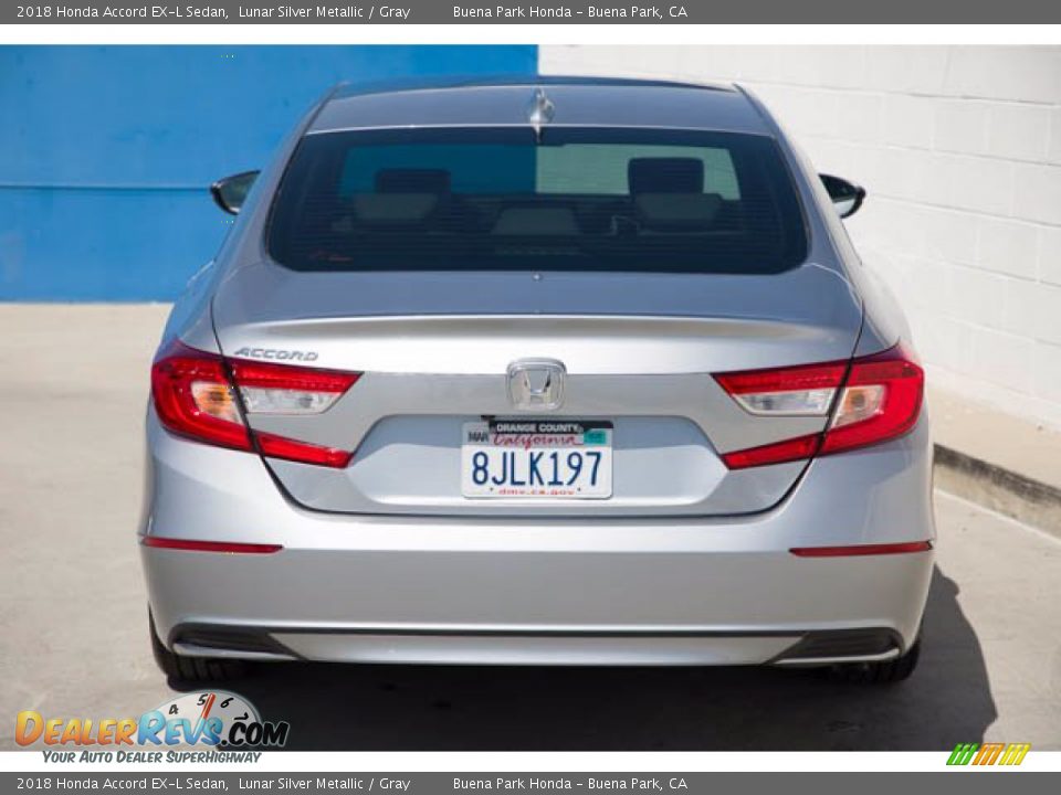 2018 Honda Accord EX-L Sedan Lunar Silver Metallic / Gray Photo #9