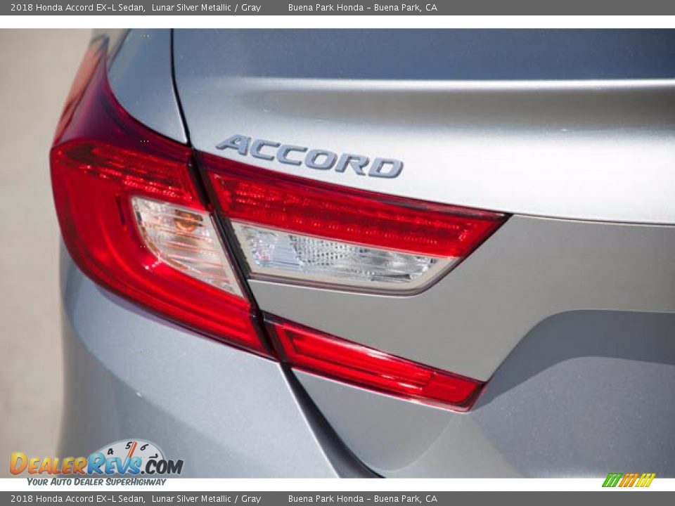 2018 Honda Accord EX-L Sedan Lunar Silver Metallic / Gray Photo #10