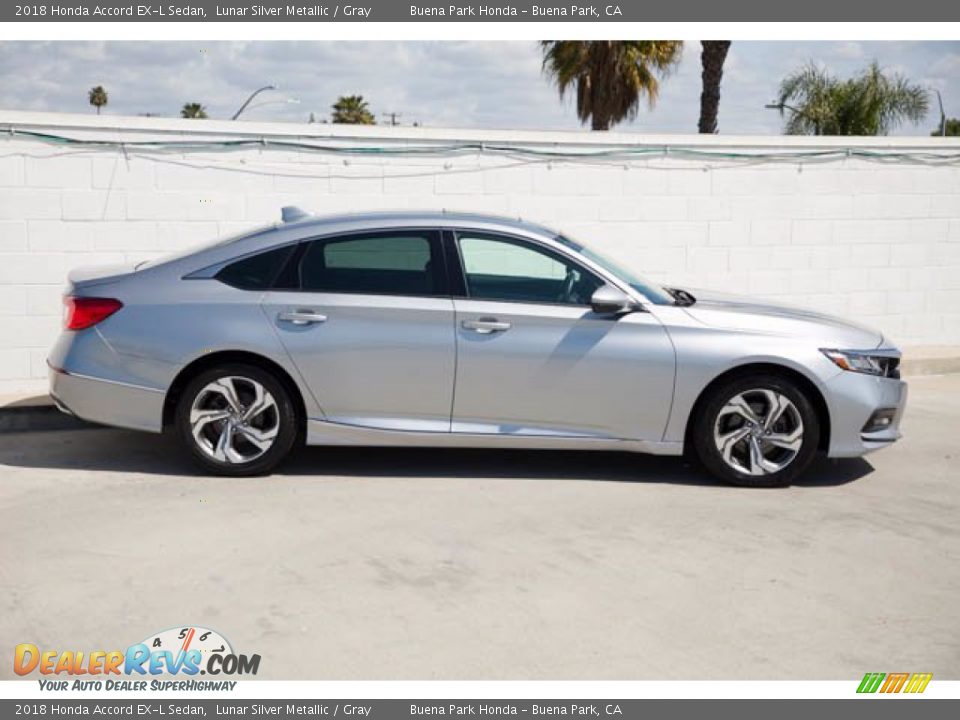 2018 Honda Accord EX-L Sedan Lunar Silver Metallic / Gray Photo #12