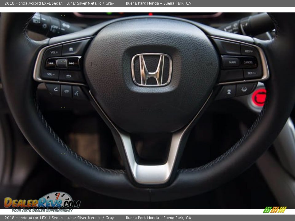 2018 Honda Accord EX-L Sedan Lunar Silver Metallic / Gray Photo #13