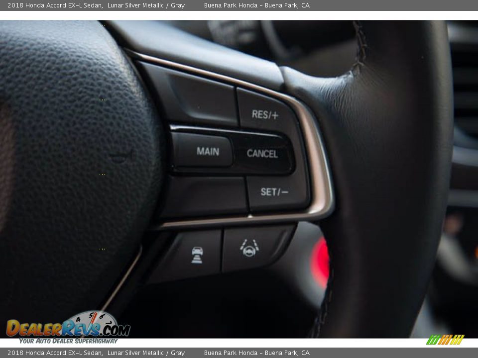 2018 Honda Accord EX-L Sedan Lunar Silver Metallic / Gray Photo #15