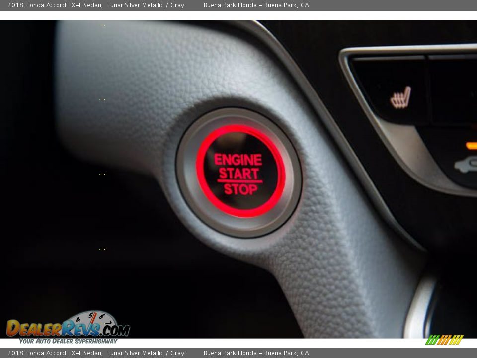 2018 Honda Accord EX-L Sedan Lunar Silver Metallic / Gray Photo #16