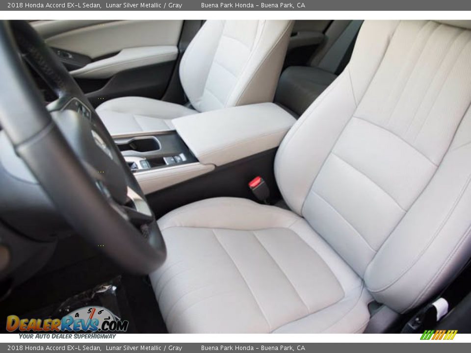 2018 Honda Accord EX-L Sedan Lunar Silver Metallic / Gray Photo #18