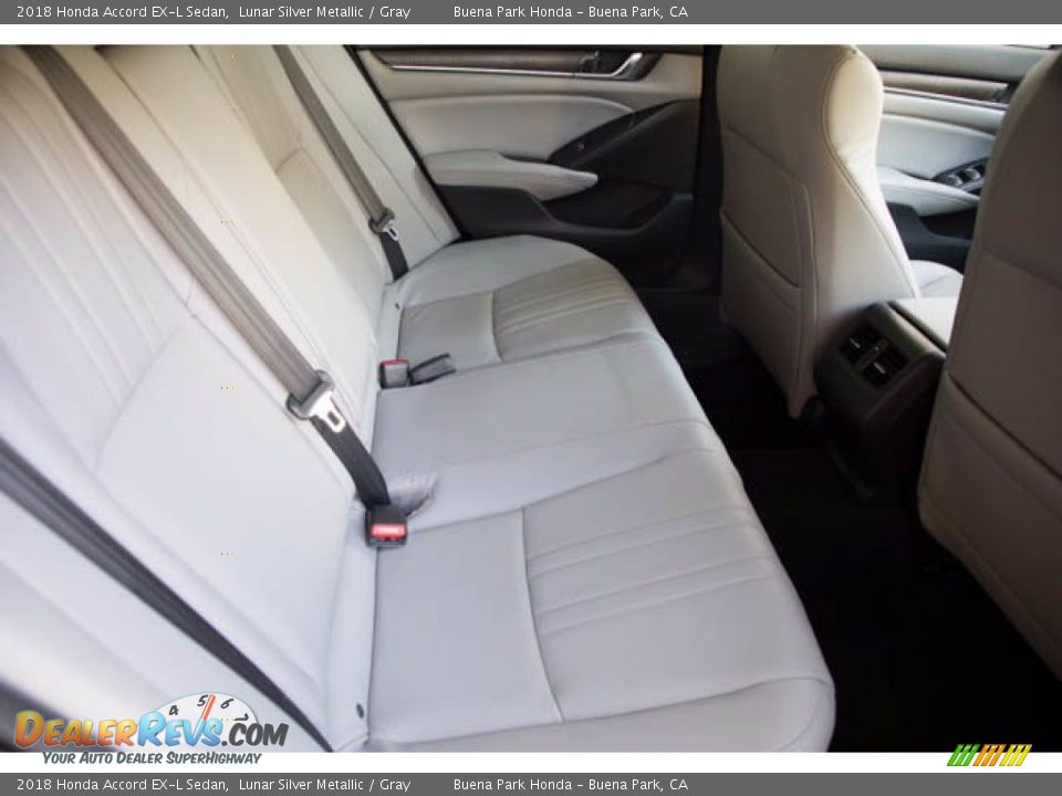 2018 Honda Accord EX-L Sedan Lunar Silver Metallic / Gray Photo #22