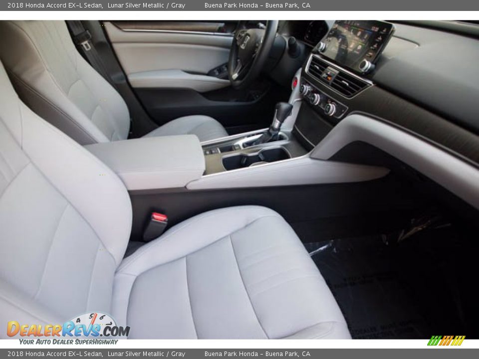 2018 Honda Accord EX-L Sedan Lunar Silver Metallic / Gray Photo #24
