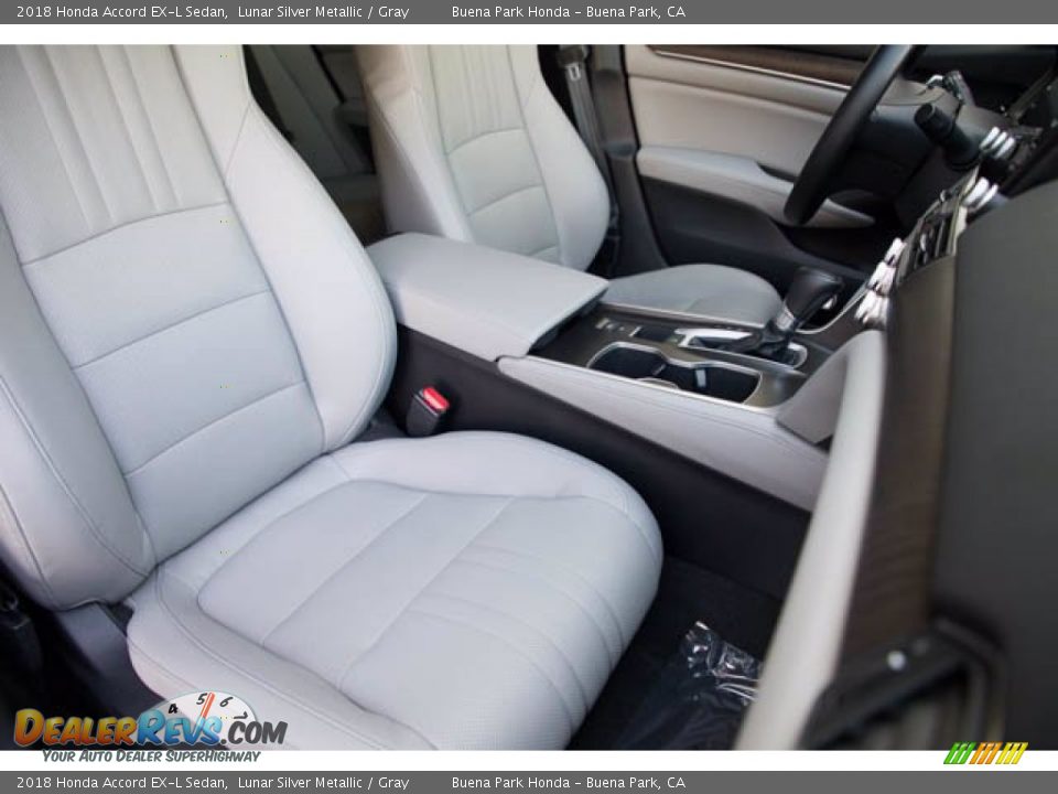 2018 Honda Accord EX-L Sedan Lunar Silver Metallic / Gray Photo #25