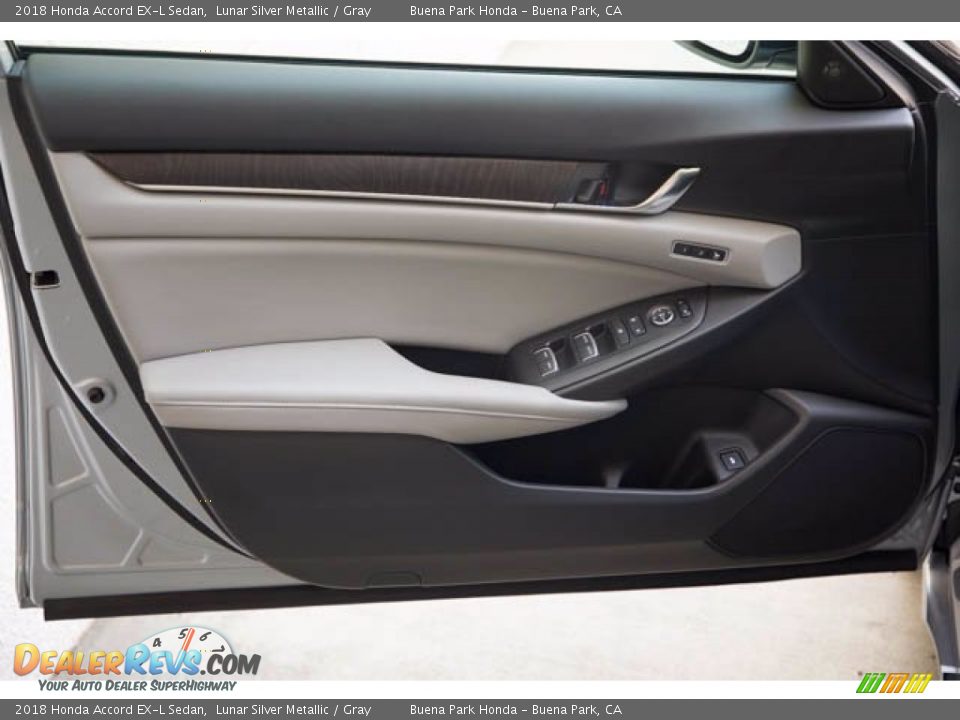 2018 Honda Accord EX-L Sedan Lunar Silver Metallic / Gray Photo #30