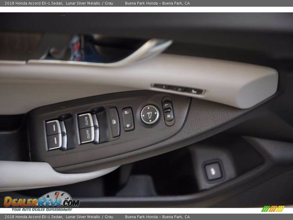 2018 Honda Accord EX-L Sedan Lunar Silver Metallic / Gray Photo #31