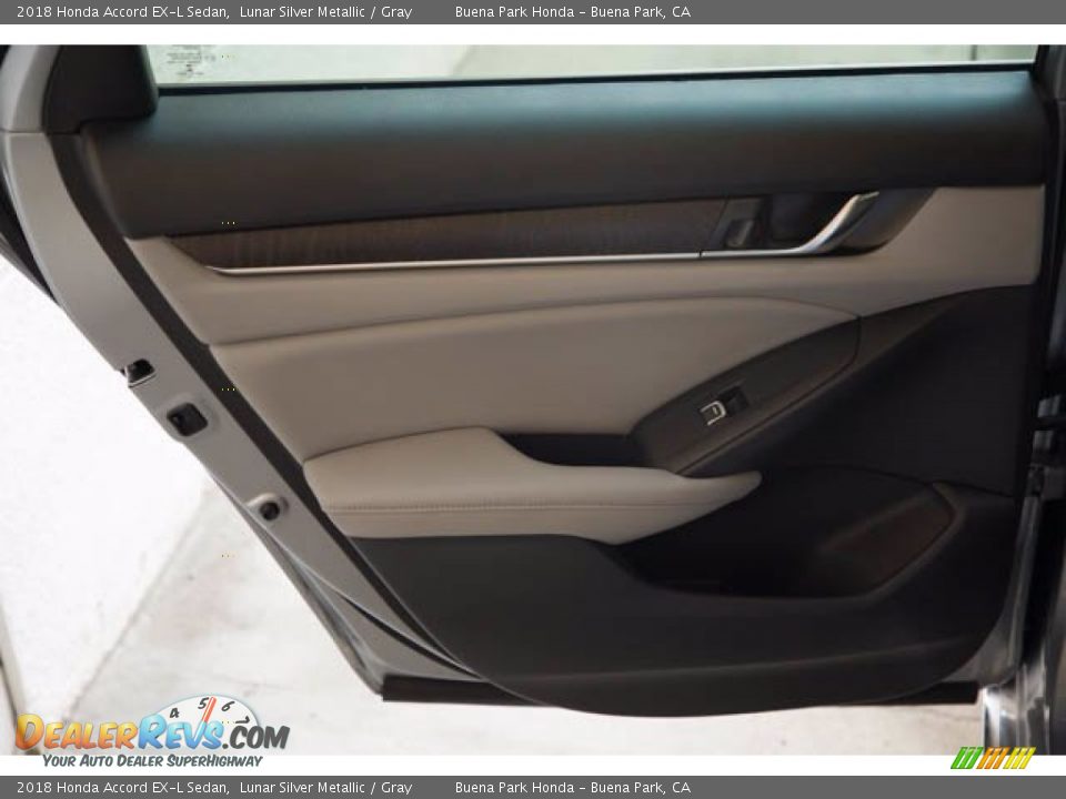 2018 Honda Accord EX-L Sedan Lunar Silver Metallic / Gray Photo #32