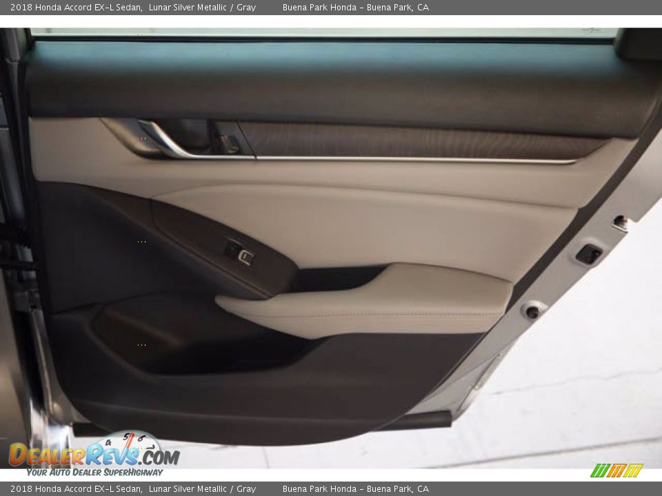 2018 Honda Accord EX-L Sedan Lunar Silver Metallic / Gray Photo #33