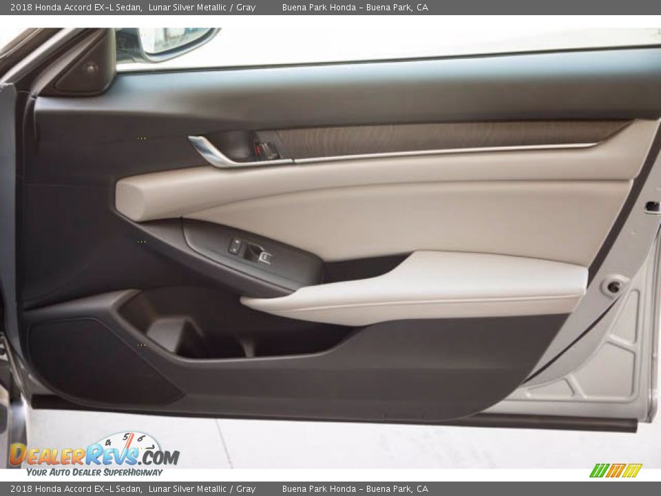 2018 Honda Accord EX-L Sedan Lunar Silver Metallic / Gray Photo #34