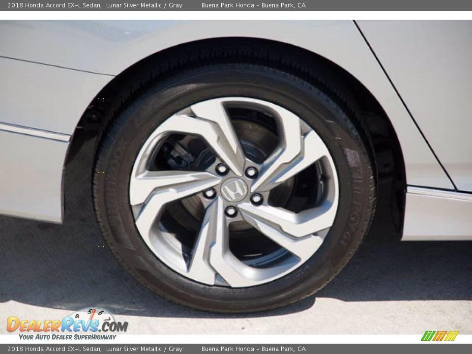 2018 Honda Accord EX-L Sedan Lunar Silver Metallic / Gray Photo #36