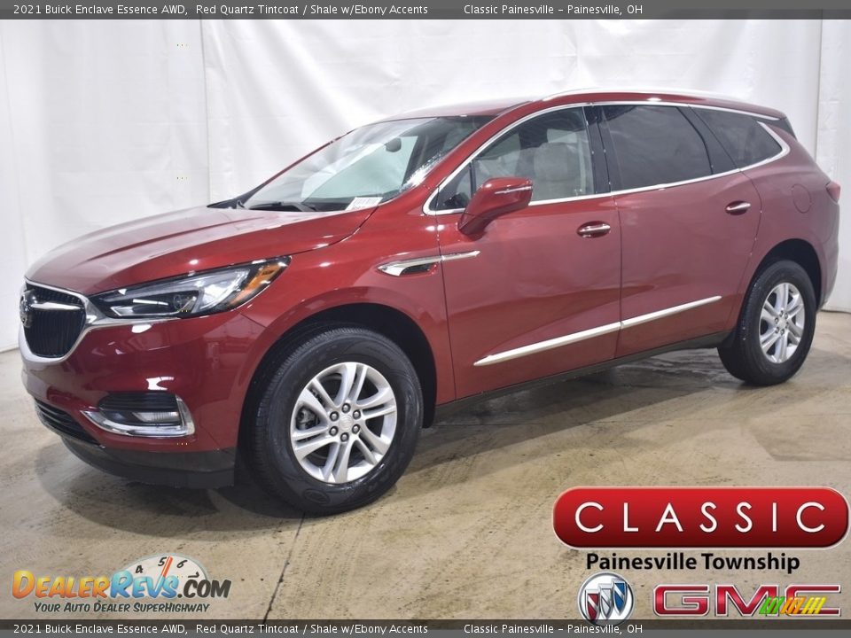 2021 Buick Enclave Essence AWD Red Quartz Tintcoat / Shale w/Ebony Accents Photo #1