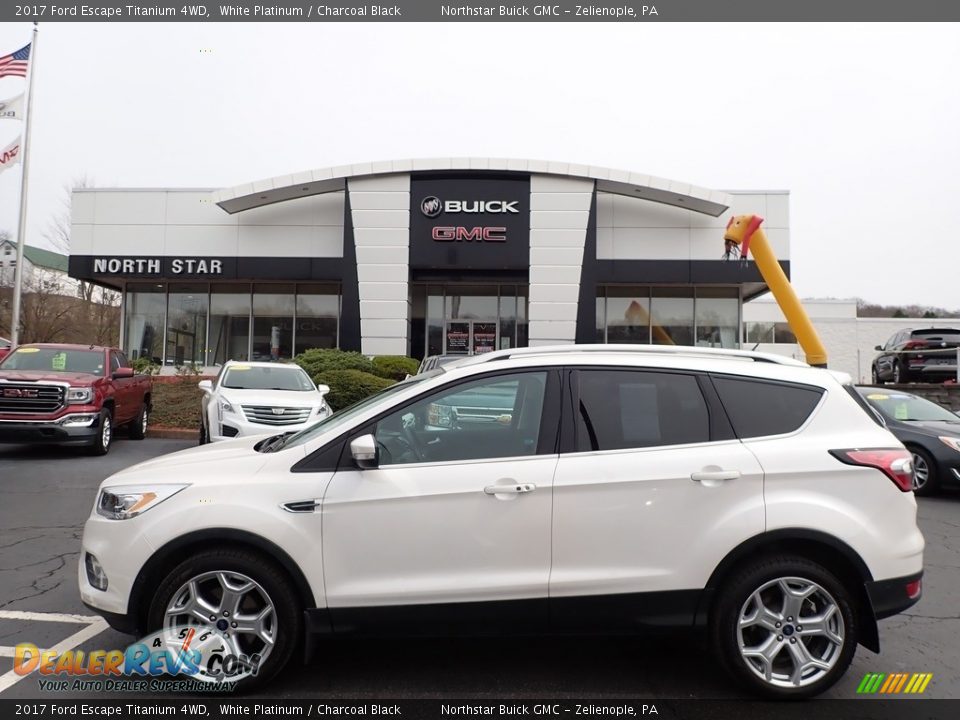 2017 Ford Escape Titanium 4WD White Platinum / Charcoal Black Photo #1