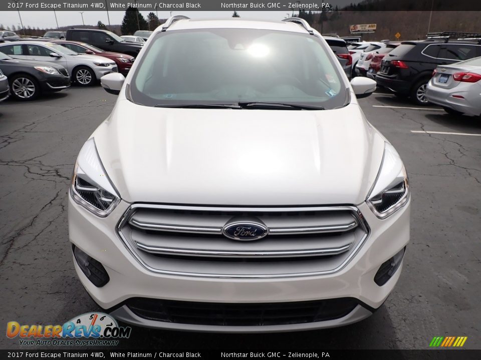 2017 Ford Escape Titanium 4WD White Platinum / Charcoal Black Photo #3