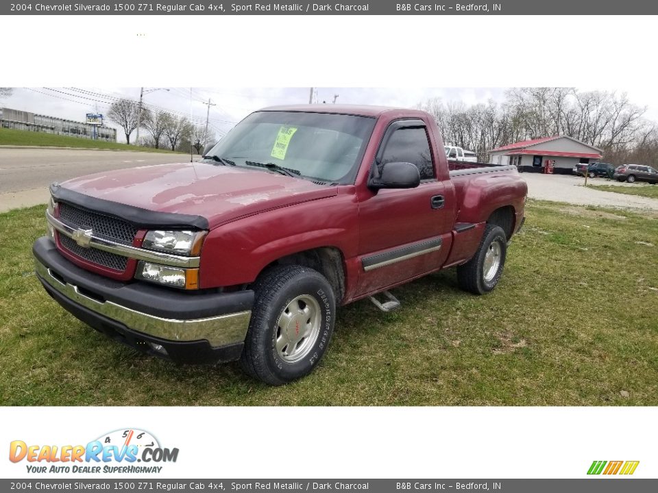 2004 Chevrolet Silverado 1500 Z71 Regular Cab 4x4 Sport Red Metallic / Dark Charcoal Photo #4