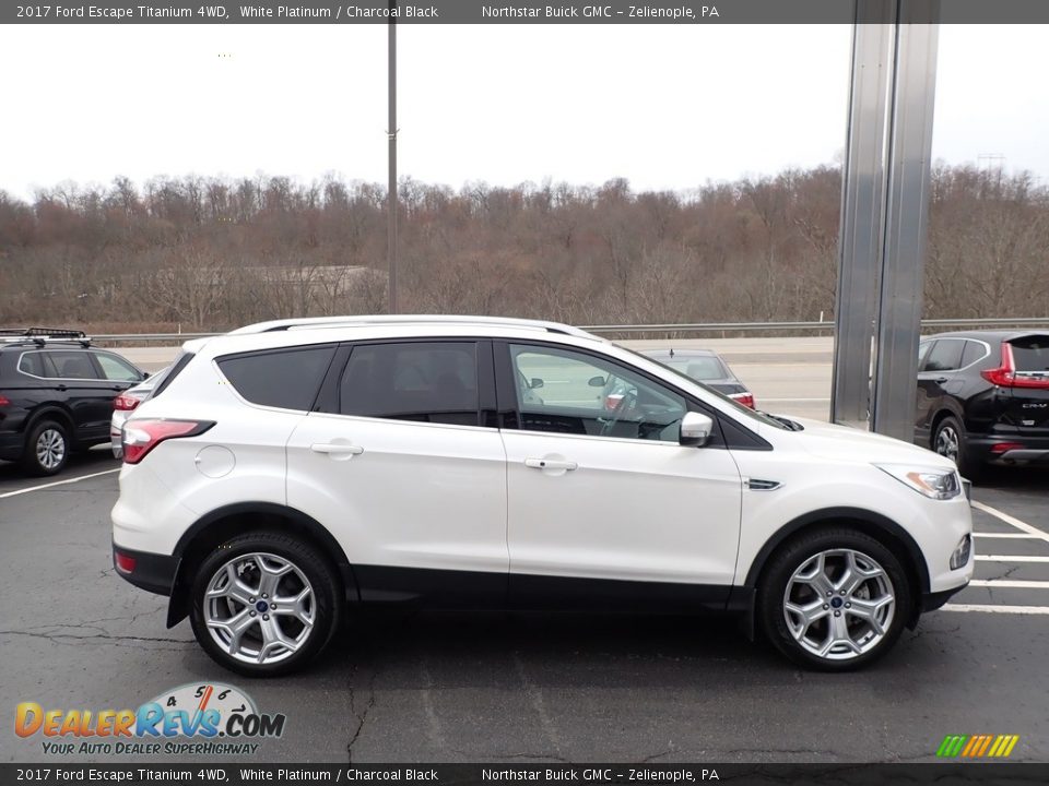 2017 Ford Escape Titanium 4WD White Platinum / Charcoal Black Photo #5