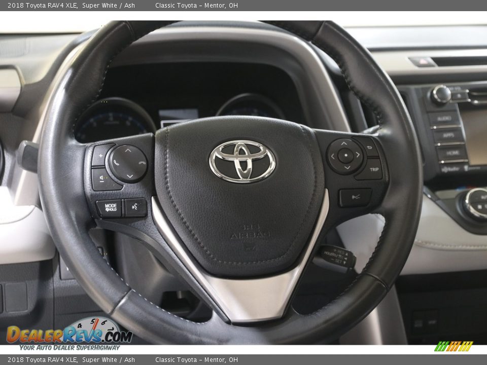 2018 Toyota RAV4 XLE Super White / Ash Photo #7