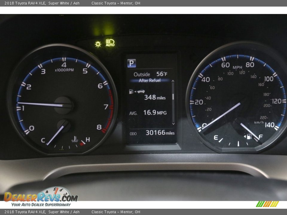 2018 Toyota RAV4 XLE Super White / Ash Photo #8