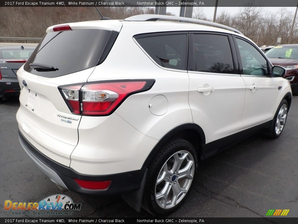 2017 Ford Escape Titanium 4WD White Platinum / Charcoal Black Photo #8