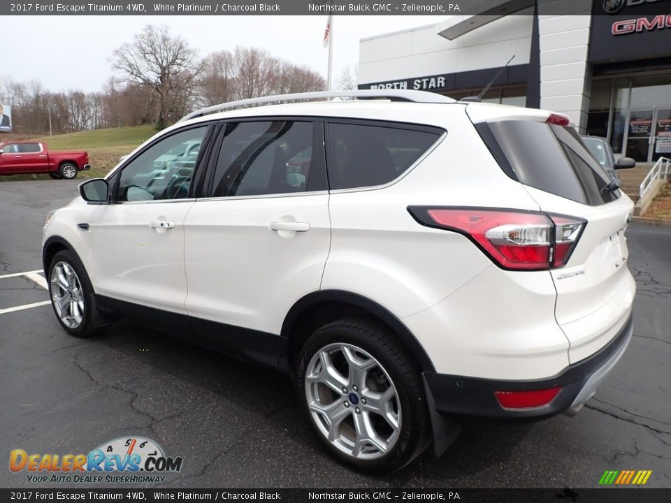 2017 Ford Escape Titanium 4WD White Platinum / Charcoal Black Photo #12