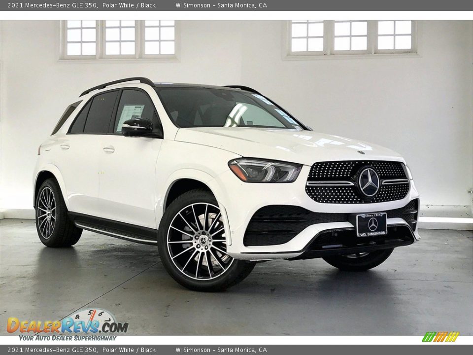 2021 Mercedes-Benz GLE 350 Polar White / Black Photo #12