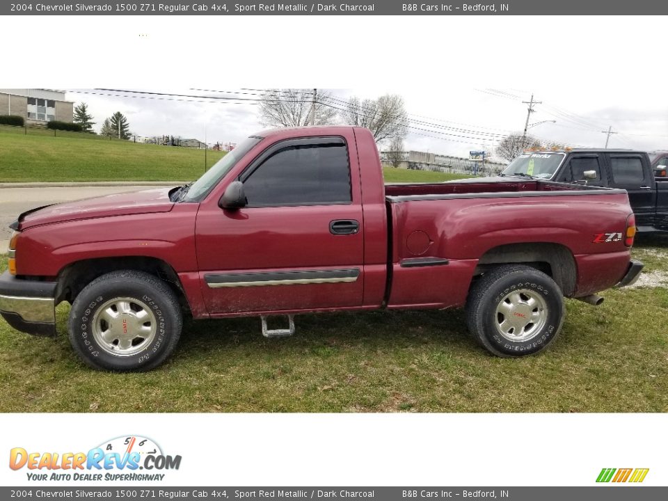 2004 Chevrolet Silverado 1500 Z71 Regular Cab 4x4 Sport Red Metallic / Dark Charcoal Photo #16