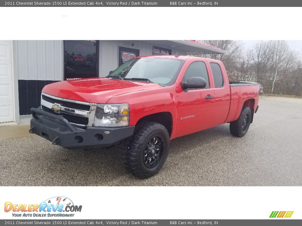 2011 Chevrolet Silverado 1500 LS Extended Cab 4x4 Victory Red / Dark Titanium Photo #1