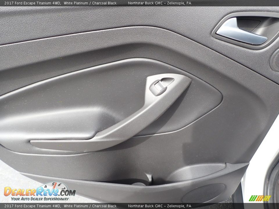 2017 Ford Escape Titanium 4WD White Platinum / Charcoal Black Photo #19
