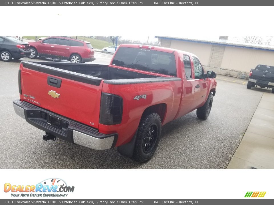 2011 Chevrolet Silverado 1500 LS Extended Cab 4x4 Victory Red / Dark Titanium Photo #5